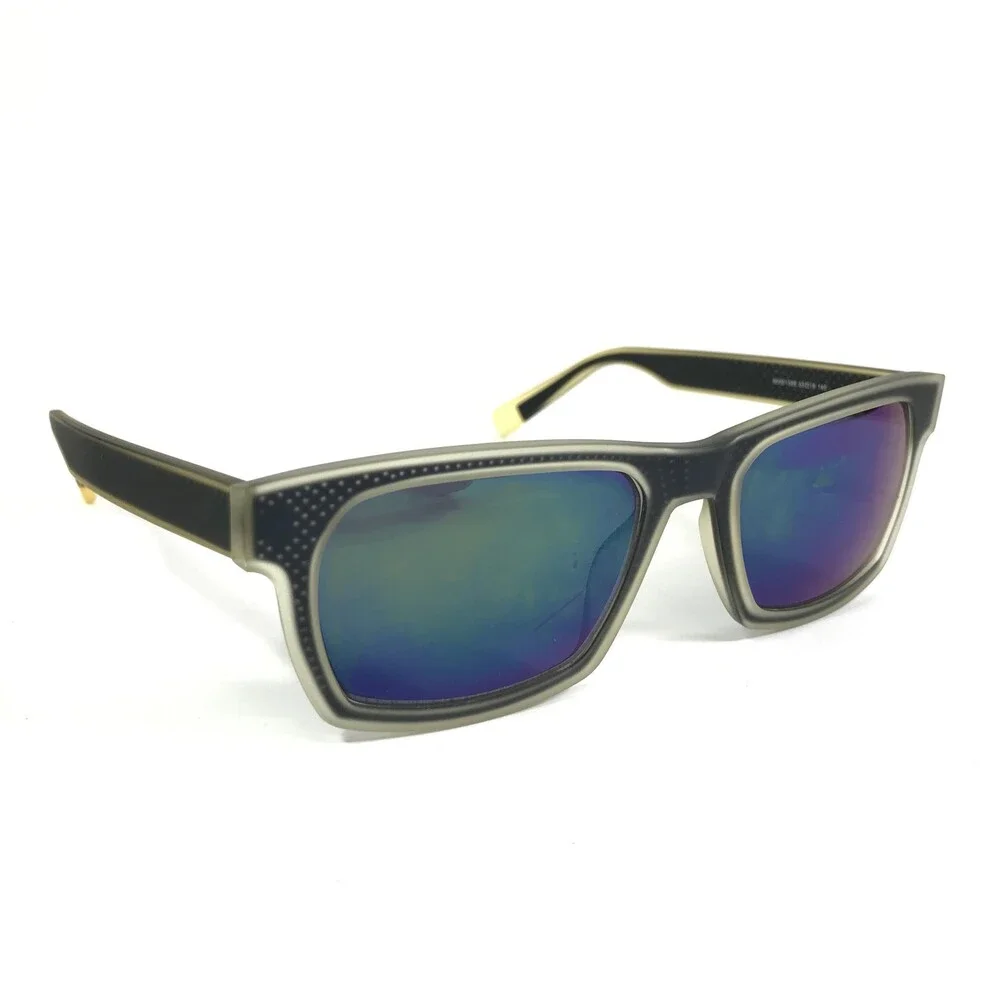 OGI Sunglasses 8059/1586 Dark Navy Frames with Blue Flash Mirrored Grey Lenses